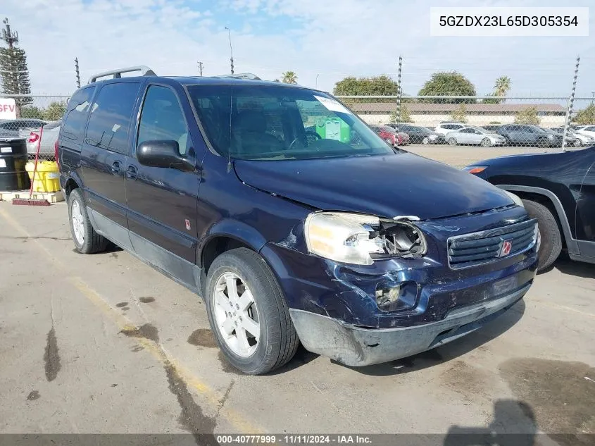 2005 Saturn Relay Awd VIN: 5GZDX23L65D305354 Lot: 40777999