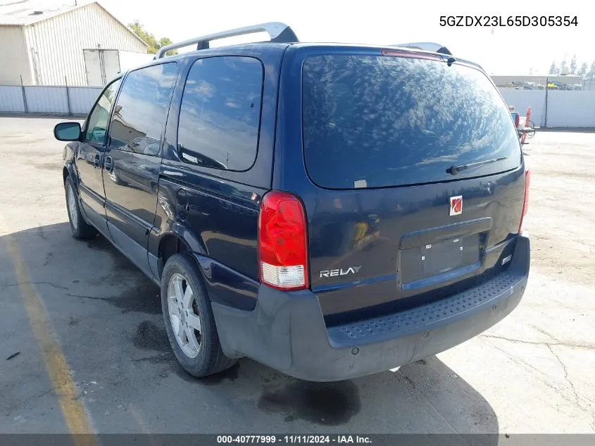 2005 Saturn Relay Awd VIN: 5GZDX23L65D305354 Lot: 40777999