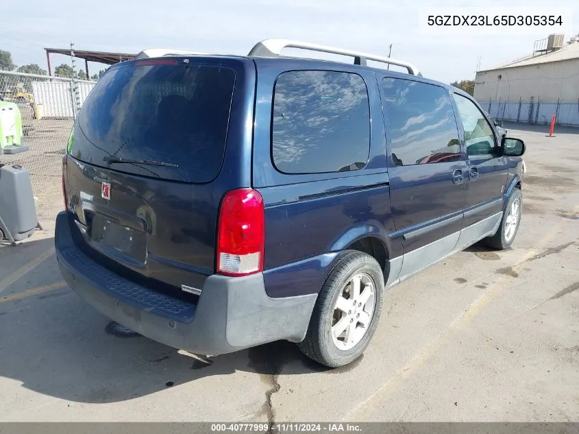 2005 Saturn Relay Awd VIN: 5GZDX23L65D305354 Lot: 40777999