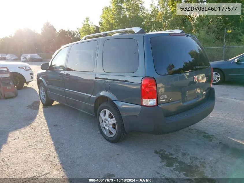 2006 Saturn Relay 2 VIN: 5GZDV03L46D177577 Lot: 40617679