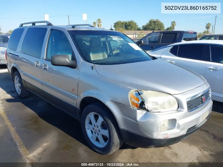 2006 Saturn Relay 3 VIN: 5GZDV23L86D165752 Lot: 40673133