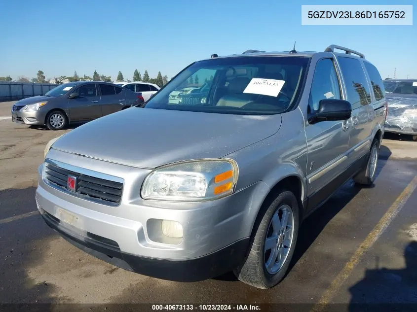 2006 Saturn Relay 3 VIN: 5GZDV23L86D165752 Lot: 40673133