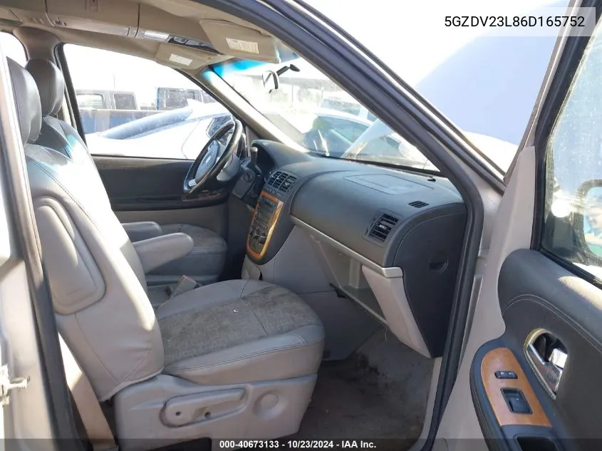 2006 Saturn Relay 3 VIN: 5GZDV23L86D165752 Lot: 40673133