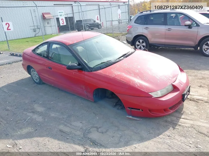 1999 Saturn Sc1 VIN: 1G8ZP1287XZ360409 Lot: 40663049