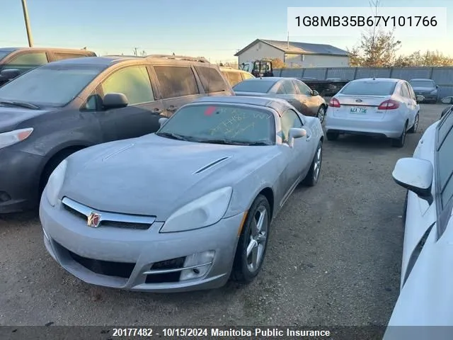 2007 Saturn Sky VIN: 1G8MB35B67Y101766 Lot: 20177482