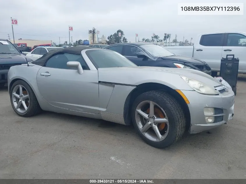 2007 Saturn Sky VIN: 1G8MB35BX7Y112396 Lot: 39433121