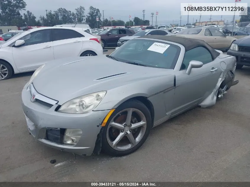 2007 Saturn Sky VIN: 1G8MB35BX7Y112396 Lot: 39433121