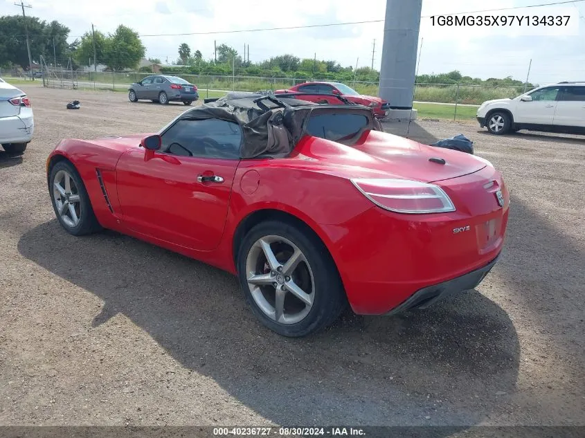 2007 Saturn Sky Red Line VIN: 1G8MG35X97Y134337 Lot: 40236727