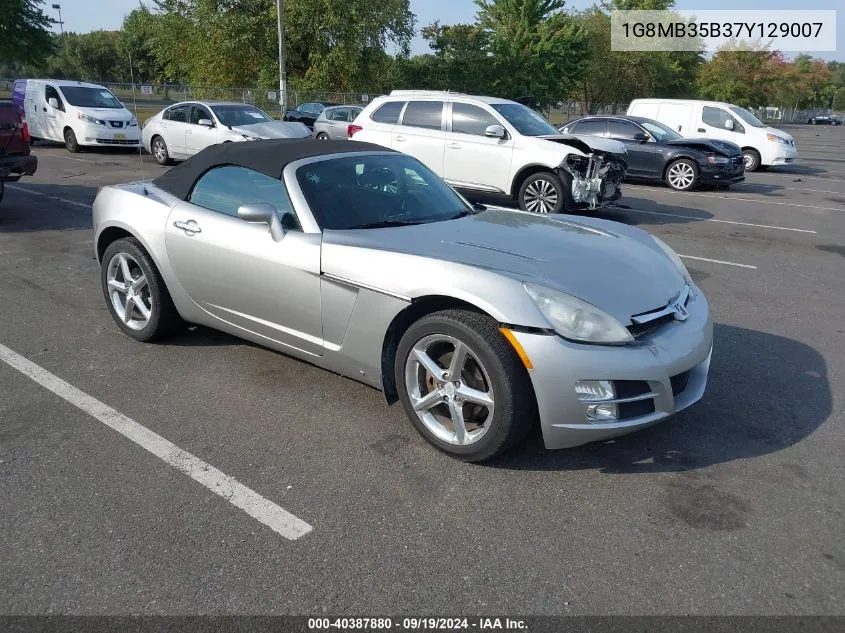 2007 Saturn Sky VIN: 1G8MB35B37Y129007 Lot: 40387880