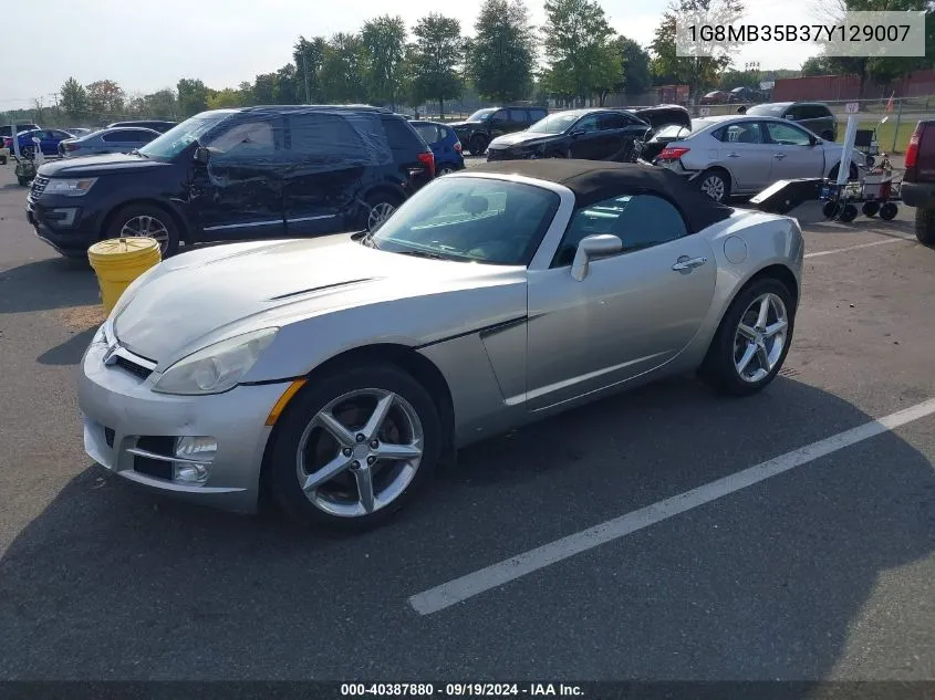 2007 Saturn Sky VIN: 1G8MB35B37Y129007 Lot: 40387880