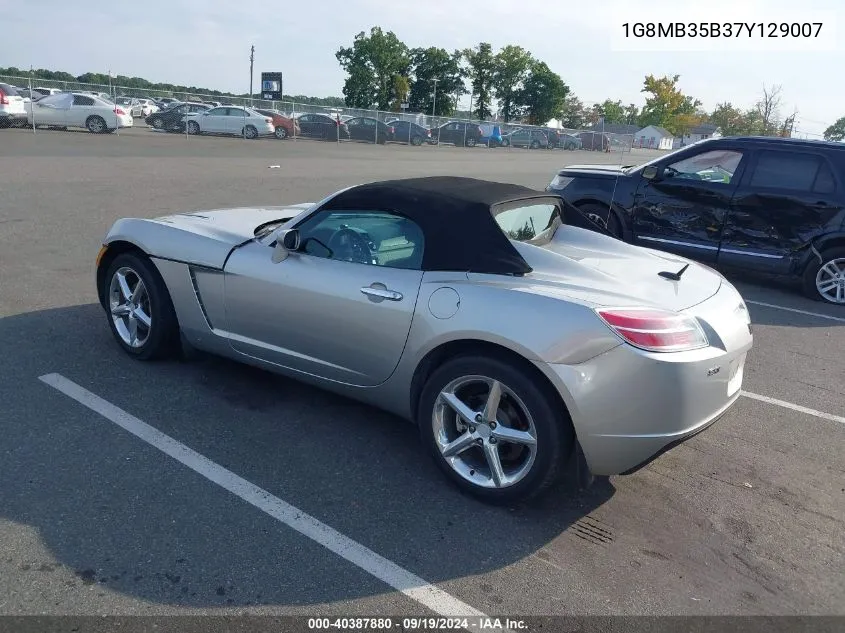 2007 Saturn Sky VIN: 1G8MB35B37Y129007 Lot: 40387880