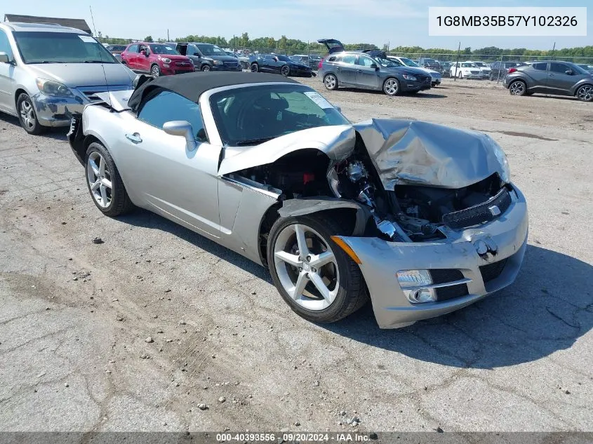 2007 Saturn Sky VIN: 1G8MB35B57Y102326 Lot: 40393556