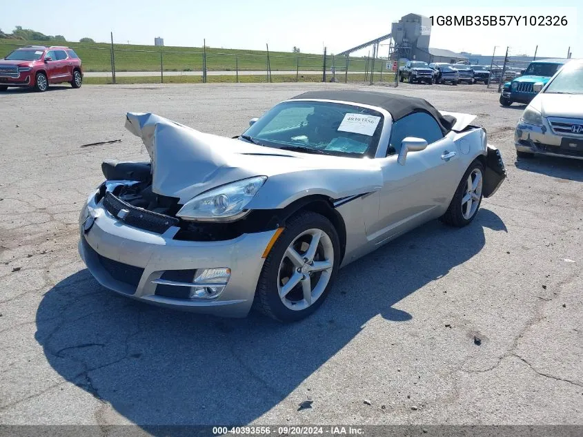 2007 Saturn Sky VIN: 1G8MB35B57Y102326 Lot: 40393556