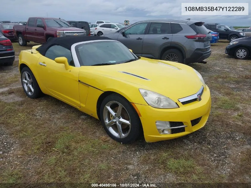 1G8MB35B47Y122289 2007 Saturn Sky