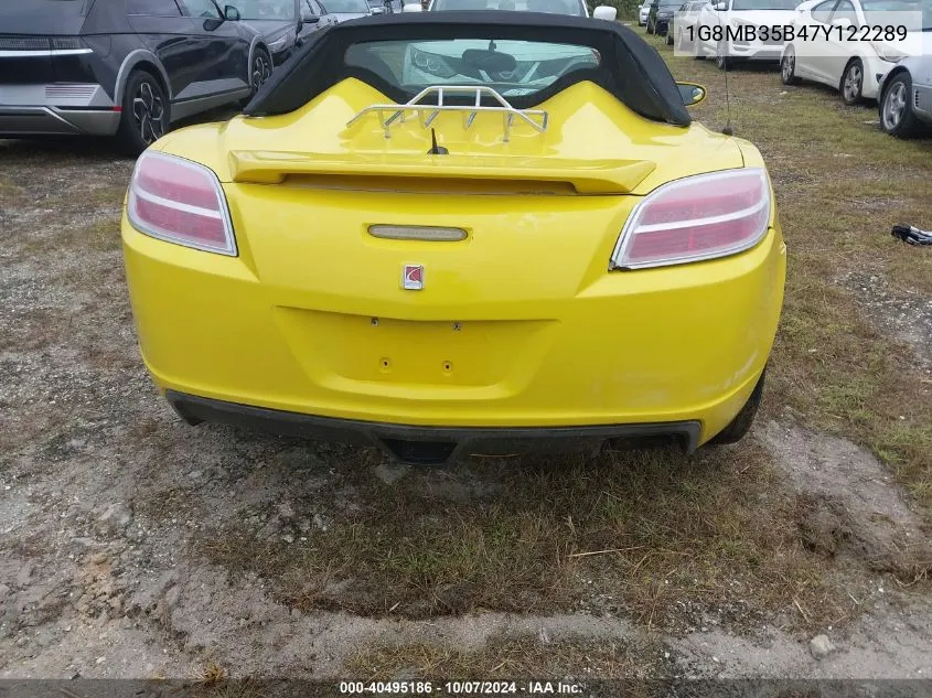 1G8MB35B47Y122289 2007 Saturn Sky