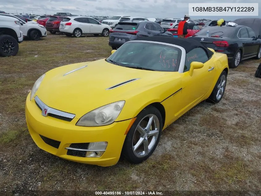 1G8MB35B47Y122289 2007 Saturn Sky