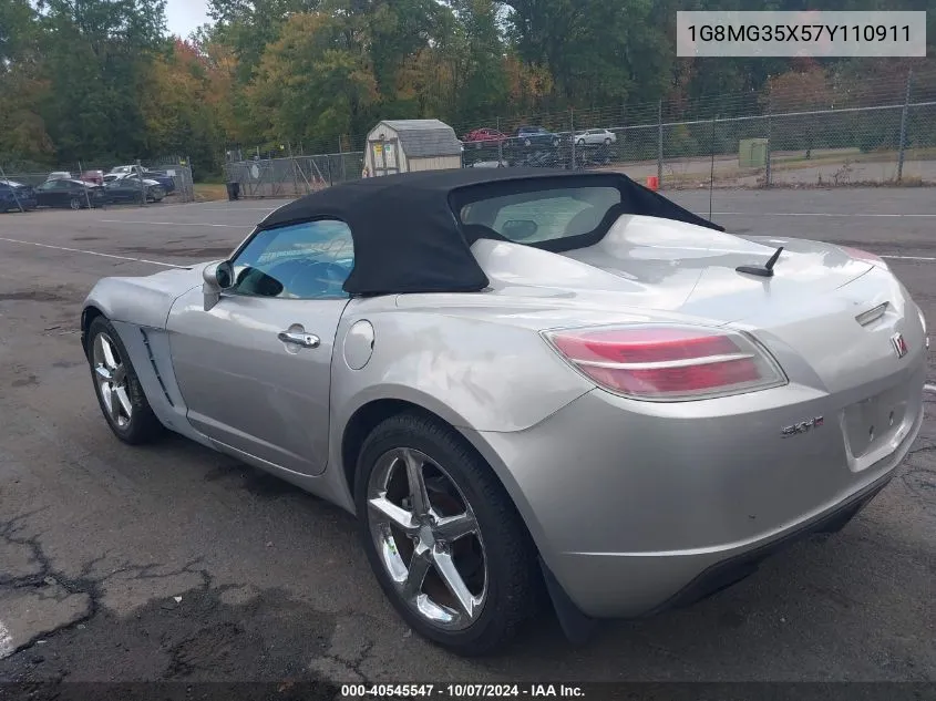 2007 Saturn Sky Red Line VIN: 1G8MG35X57Y110911 Lot: 40545547