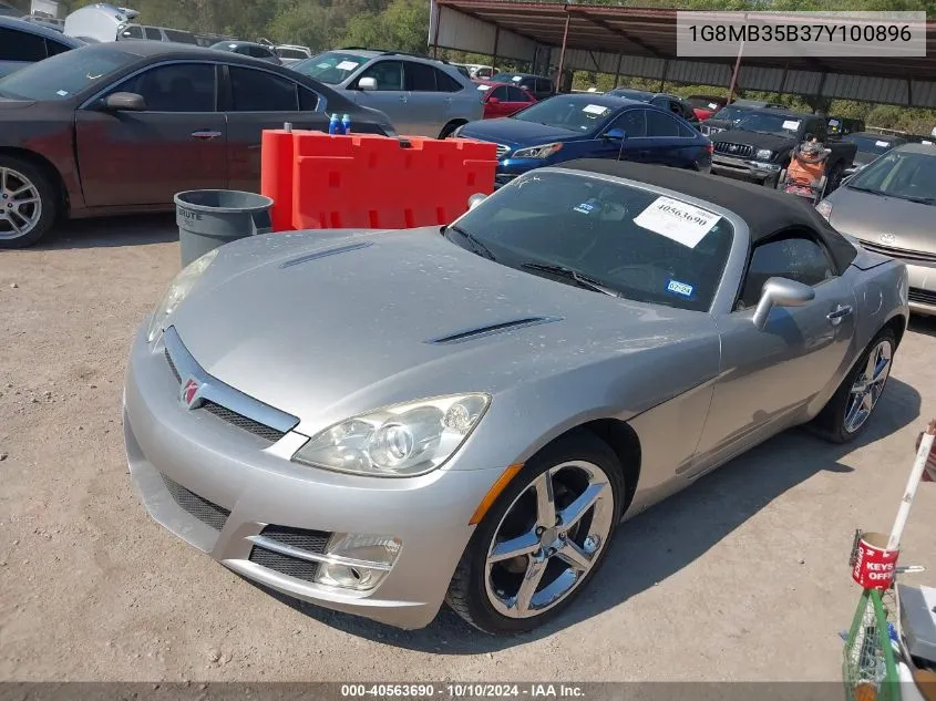 2007 Saturn Sky VIN: 1G8MB35B37Y100896 Lot: 40563690