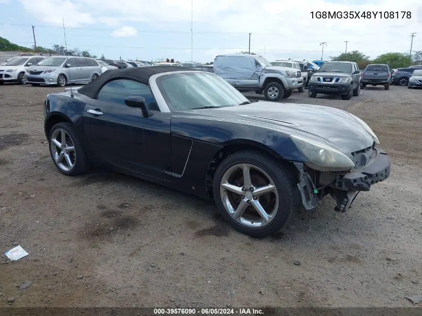 1G8MG35X48Y108178 2008 Saturn Sky