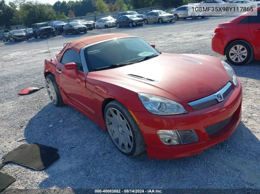 2008 Saturn Sky Redline VIN: 1G8MF35X98Y117865 Lot: 40083882