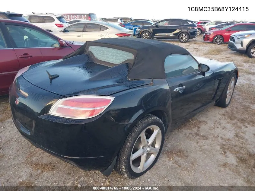 2008 Saturn Sky VIN: 1G8MC35B68Y124415 Lot: 40514765