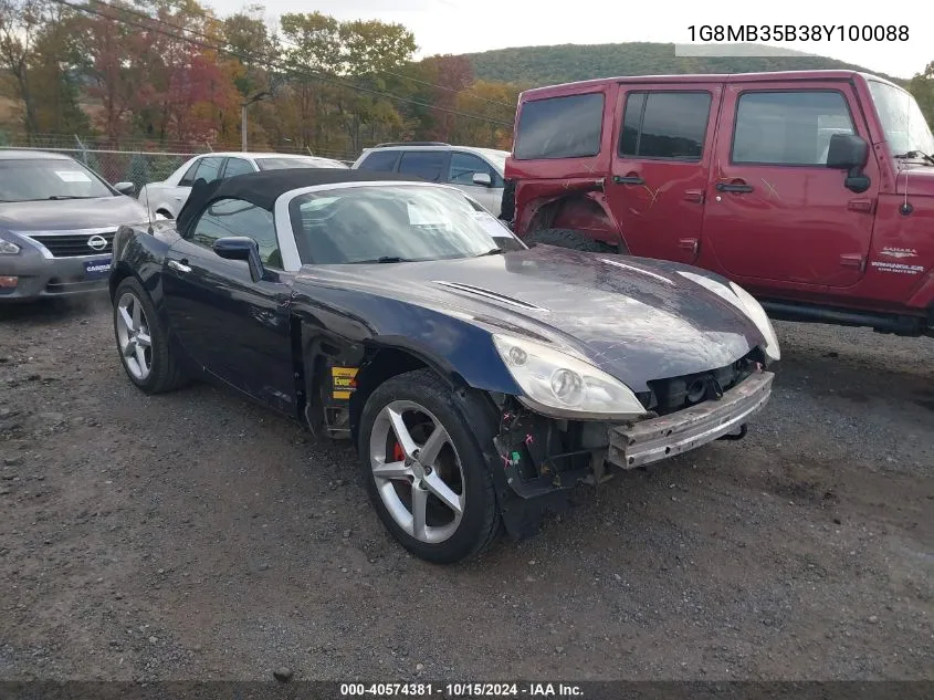 1G8MB35B38Y100088 2008 Saturn Sky