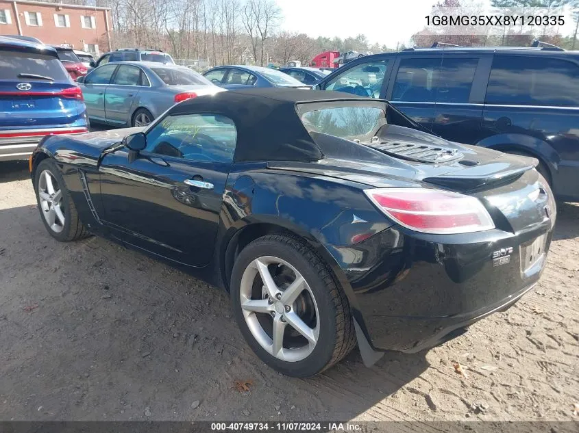 2008 Saturn Sky Red Line VIN: 1G8MG35XX8Y120335 Lot: 40749734