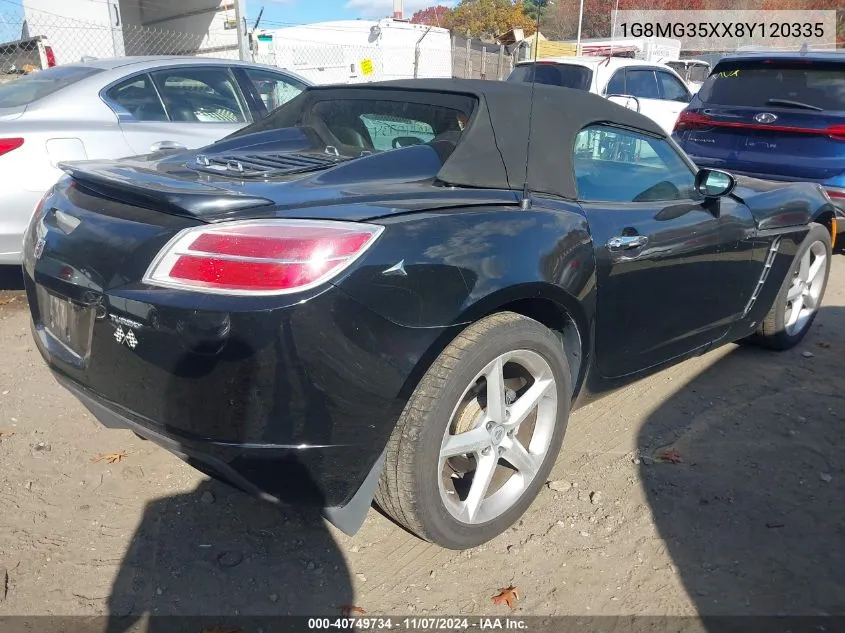 2008 Saturn Sky Red Line VIN: 1G8MG35XX8Y120335 Lot: 40749734