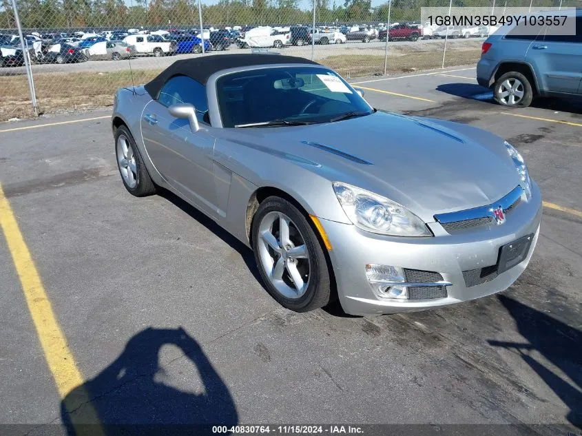 2009 Saturn Sky VIN: 1G8MN35B49Y103557 Lot: 40830764