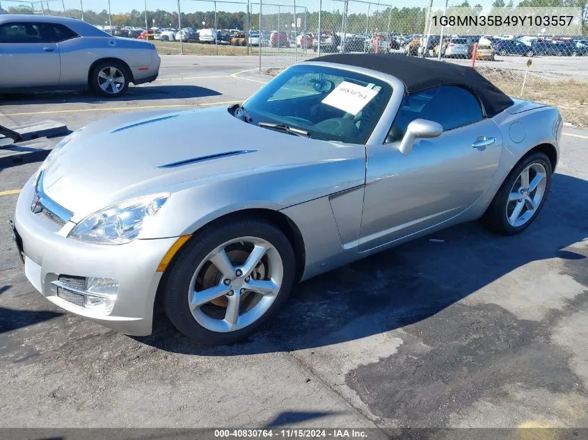 2009 Saturn Sky VIN: 1G8MN35B49Y103557 Lot: 40830764