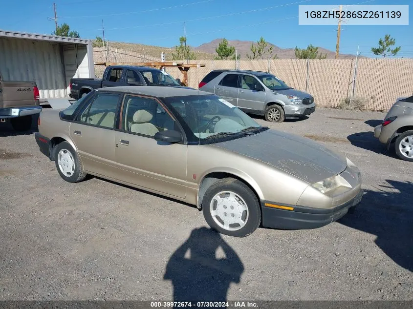 1995 Saturn Sl1 VIN: 1G8ZH5286SZ261139 Lot: 39972674