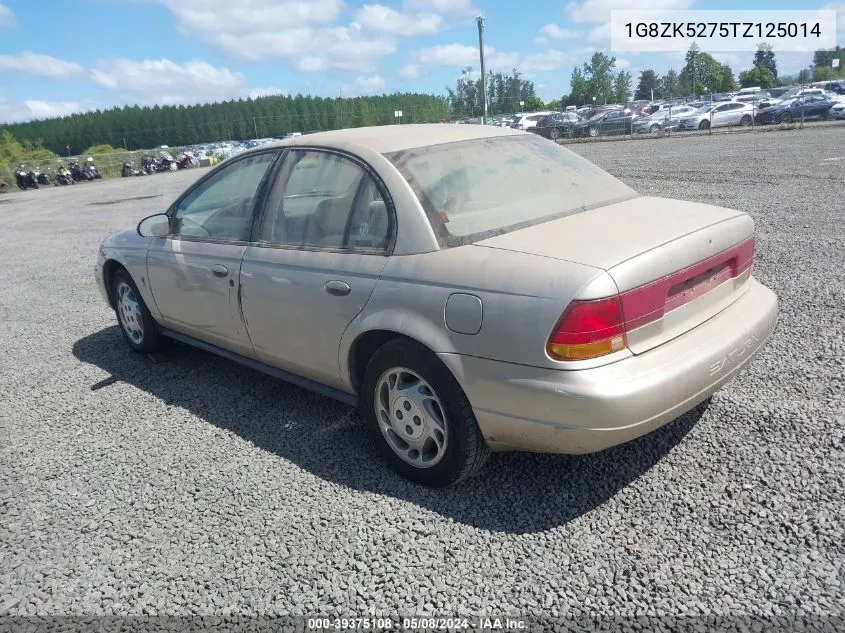 1996 Saturn Sl2 VIN: 1G8ZK5275TZ125014 Lot: 39375108