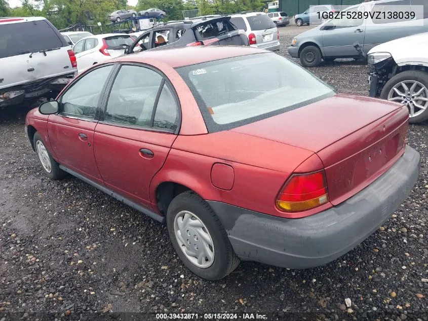 1997 Saturn Sl VIN: 1G8ZF5289VZ138039 Lot: 39432871