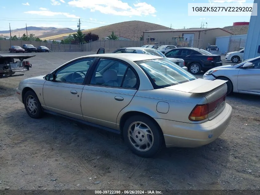 1997 Saturn Sl Sl2 VIN: 1G8ZK5277VZ229202 Lot: 39722398