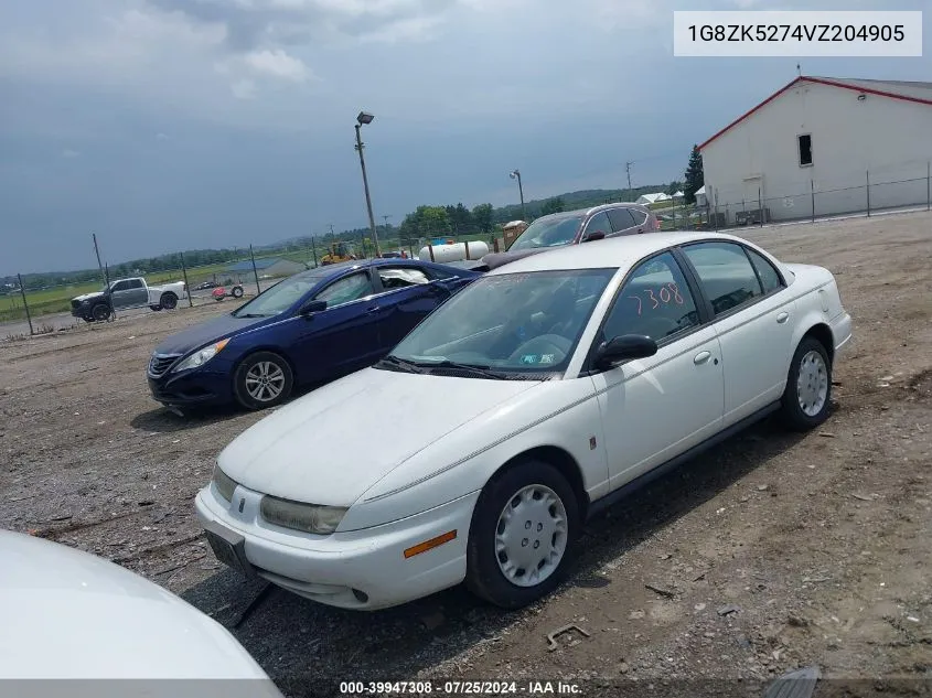 1997 Saturn Sl VIN: 1G8ZK5274VZ204905 Lot: 40691945