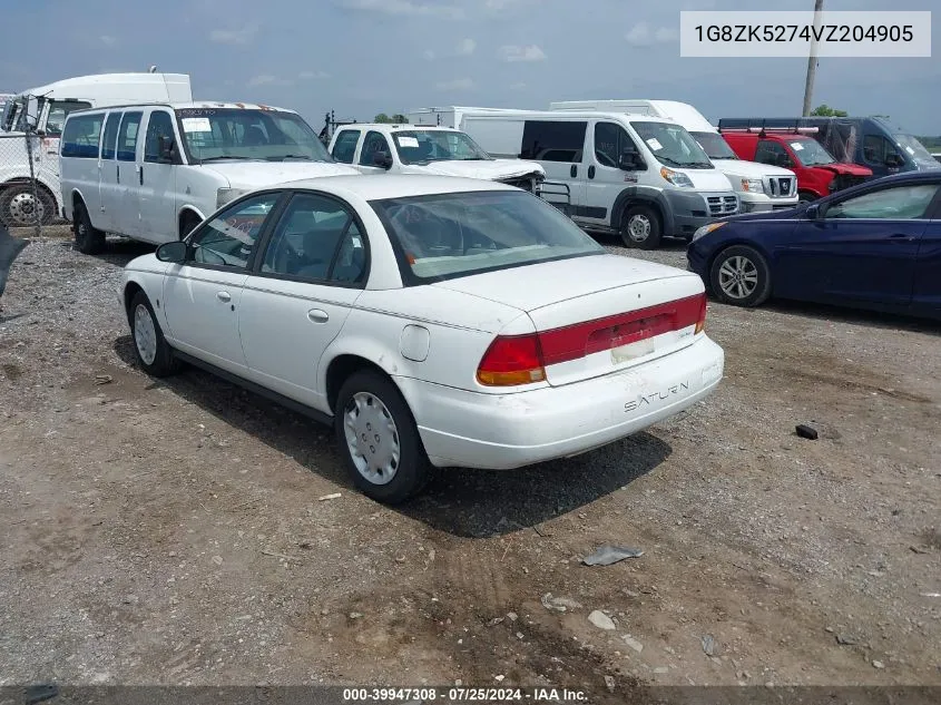 1997 Saturn Sl VIN: 1G8ZK5274VZ204905 Lot: 40691945