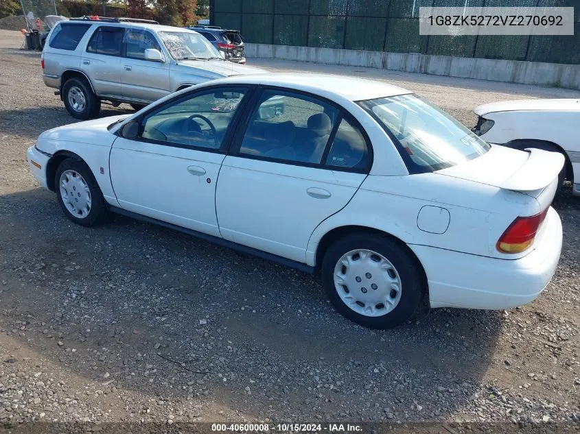 1997 Saturn Sl Sl2 VIN: 1G8ZK5272VZ270692 Lot: 40600008