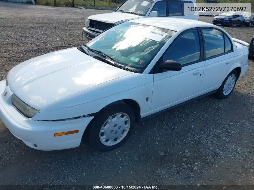 1997 Saturn Sl Sl2 VIN: 1G8ZK5272VZ270692 Lot: 40600008