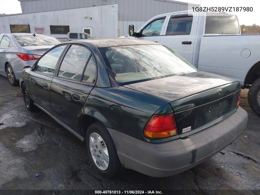 1997 Saturn Sl Sl1 VIN: 1G8ZH5289VZ187980 Lot: 40761013