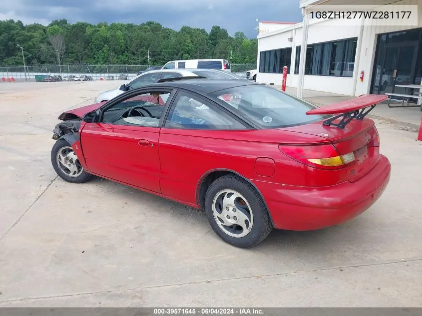 1998 Saturn Sc2 VIN: 1G8ZH1277WZ281177 Lot: 39571645