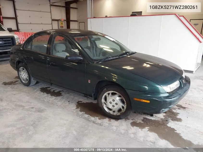 1998 Saturn Sl2 VIN: 1G8ZK5271WZ280261 Lot: 40307278