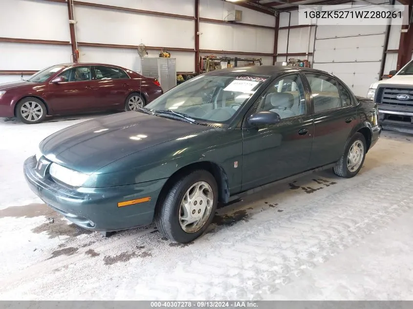 1998 Saturn Sl2 VIN: 1G8ZK5271WZ280261 Lot: 40307278