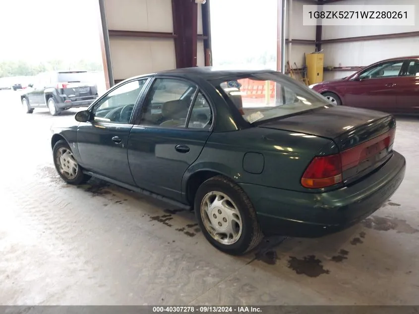 1998 Saturn Sl2 VIN: 1G8ZK5271WZ280261 Lot: 40307278