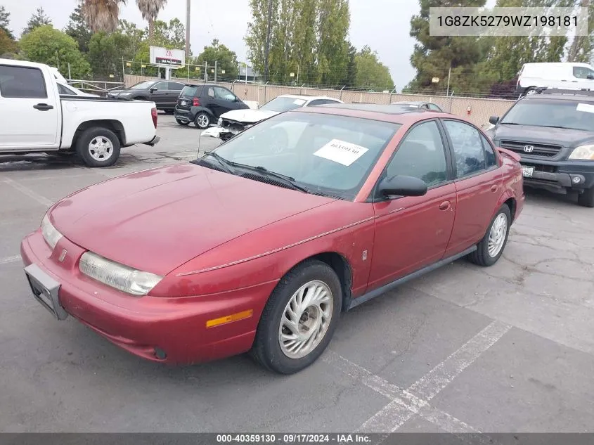 1998 Saturn Sl2 VIN: 1G8ZK5279WZ198181 Lot: 40359130