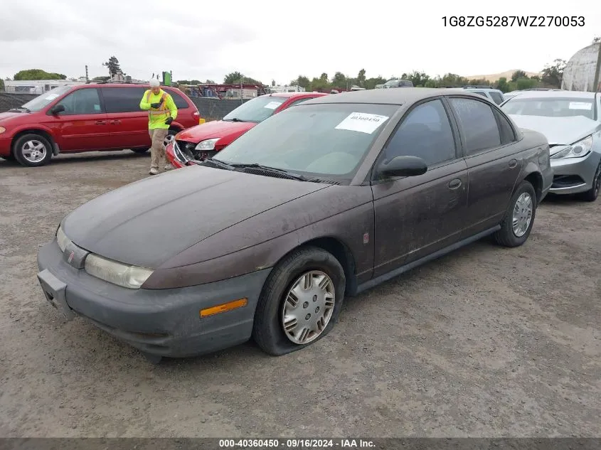 1998 Saturn Sl1 VIN: 1G8ZG5287WZ270053 Lot: 40360450