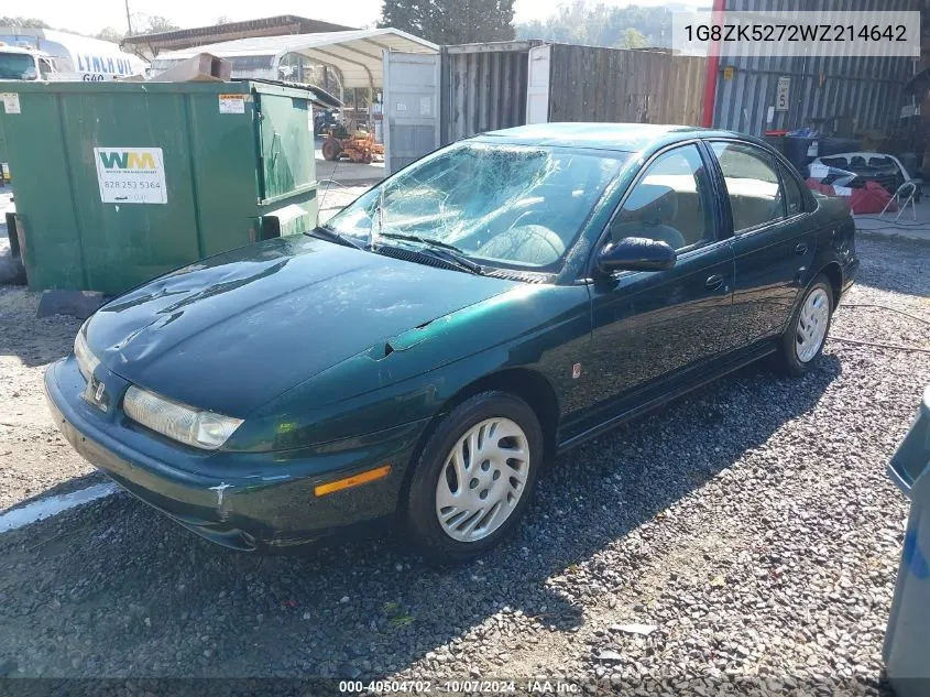 1998 Saturn Sl2 VIN: 1G8ZK5272WZ214642 Lot: 40504702