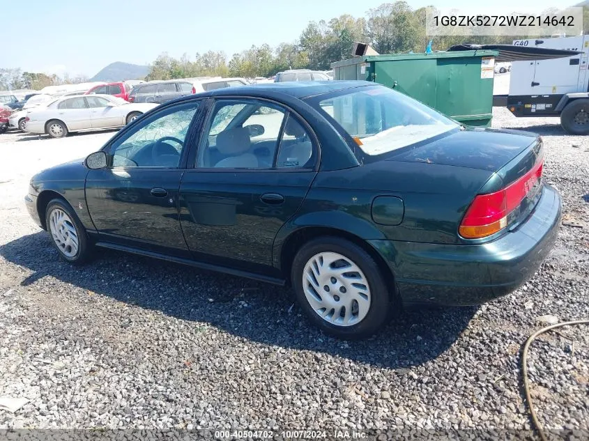 1998 Saturn Sl2 VIN: 1G8ZK5272WZ214642 Lot: 40504702