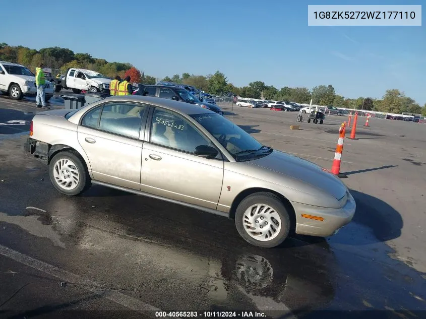 1998 Saturn Sl2 VIN: 1G8ZK5272WZ177110 Lot: 40565283