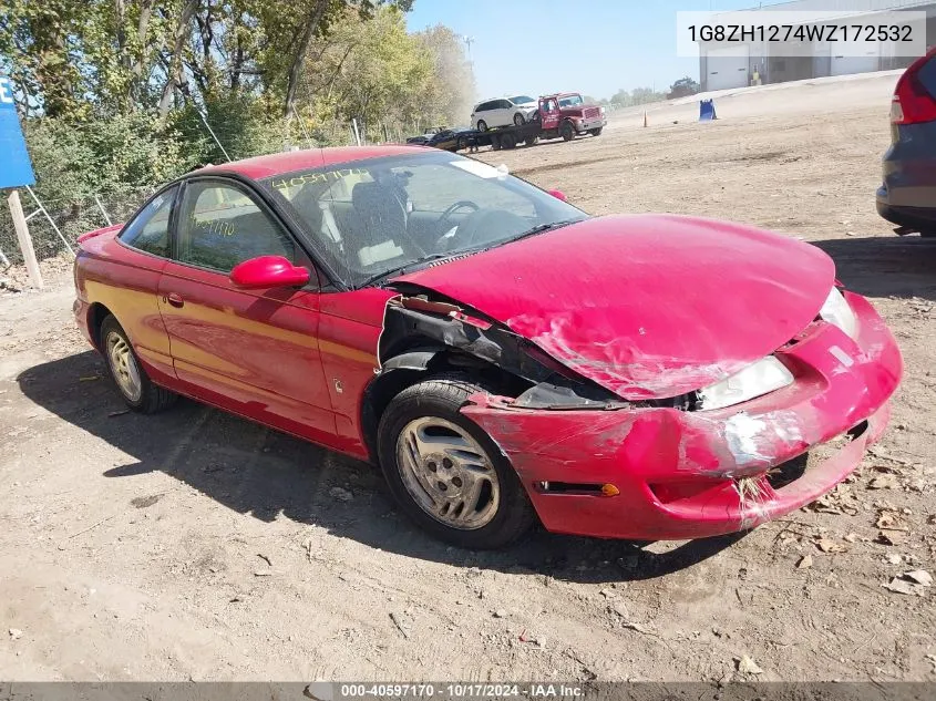 1998 Saturn Sc2 VIN: 1G8ZH1274WZ172532 Lot: 40597170