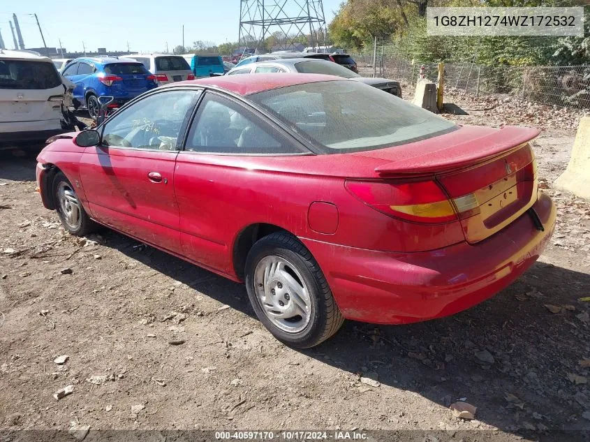 1998 Saturn Sc2 VIN: 1G8ZH1274WZ172532 Lot: 40597170